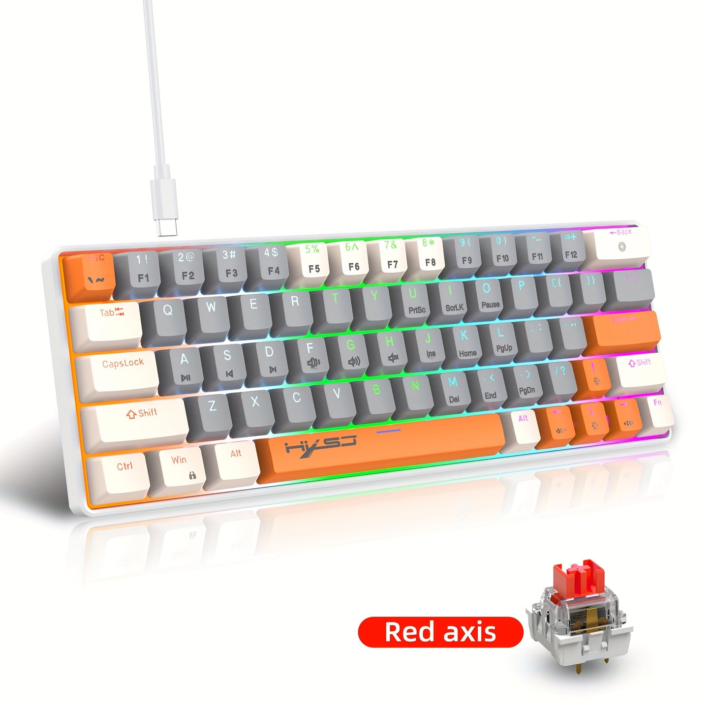 60% -Mechanical Gaming-Keyboard - RGB